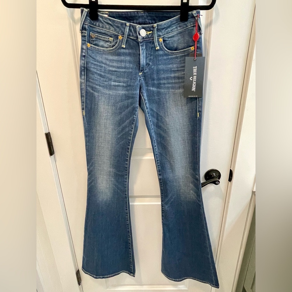True Religion Karlie Bell Bottom Jeans Sz 26